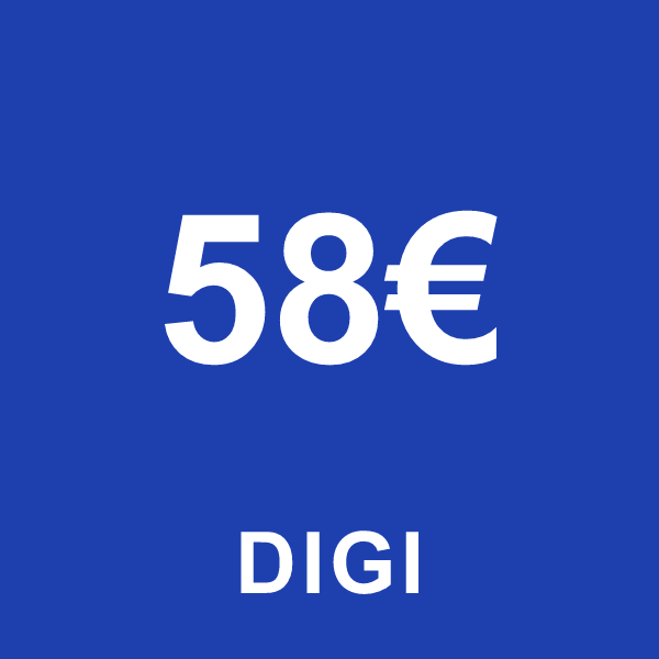 Reincarcare Digi 58 Euro