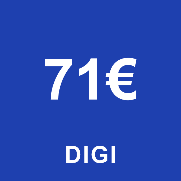 Reincarcare Digi 71 Euro