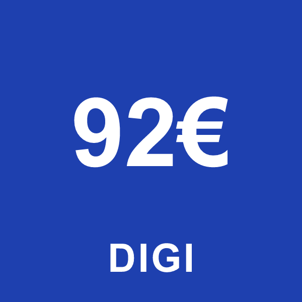 Reincarcare Digi 92 Euro